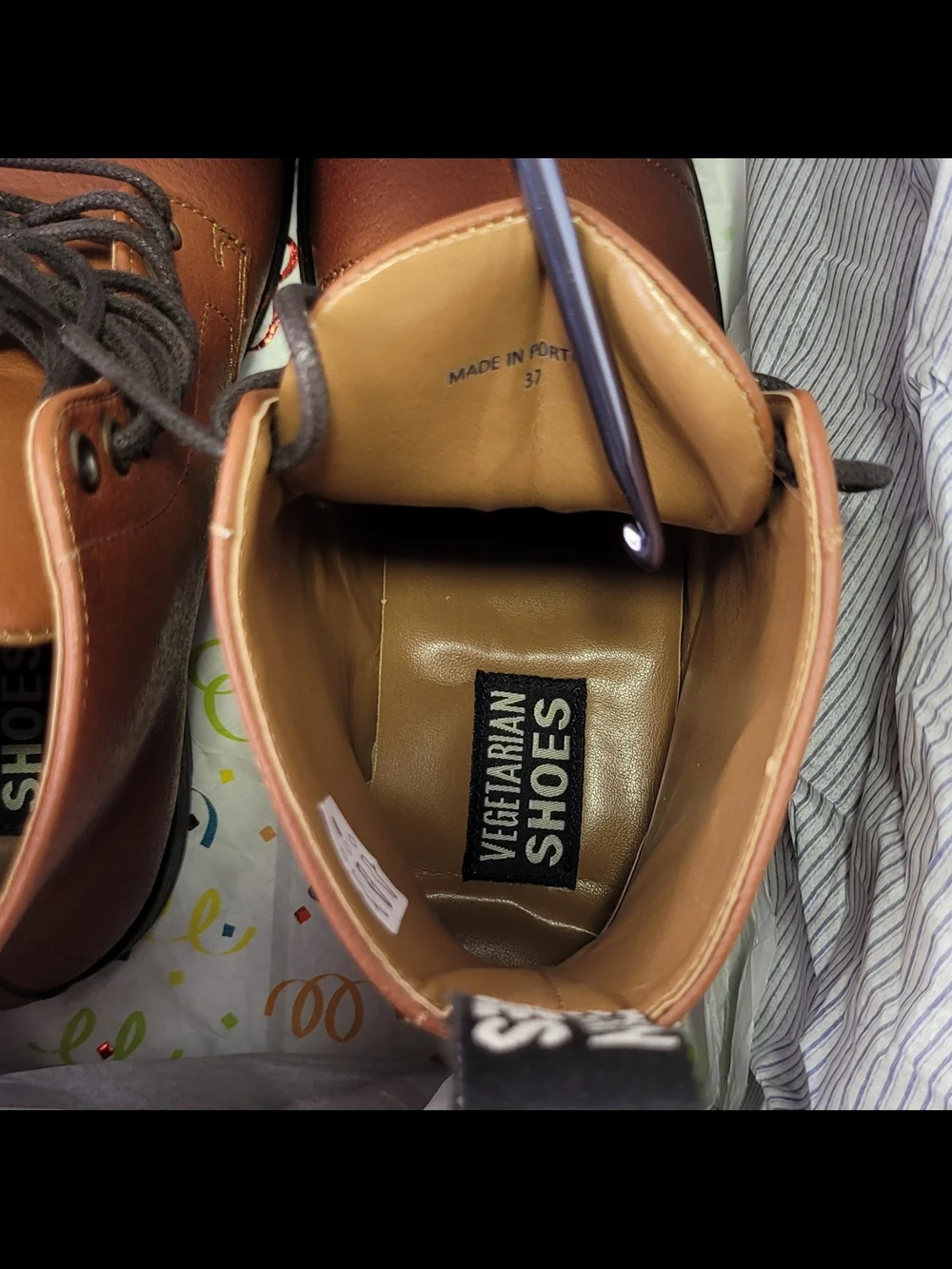 Aubrey Boot in Tan Vegetan Bucky Brand New Womens EU 37  by Vegetarian Shoes